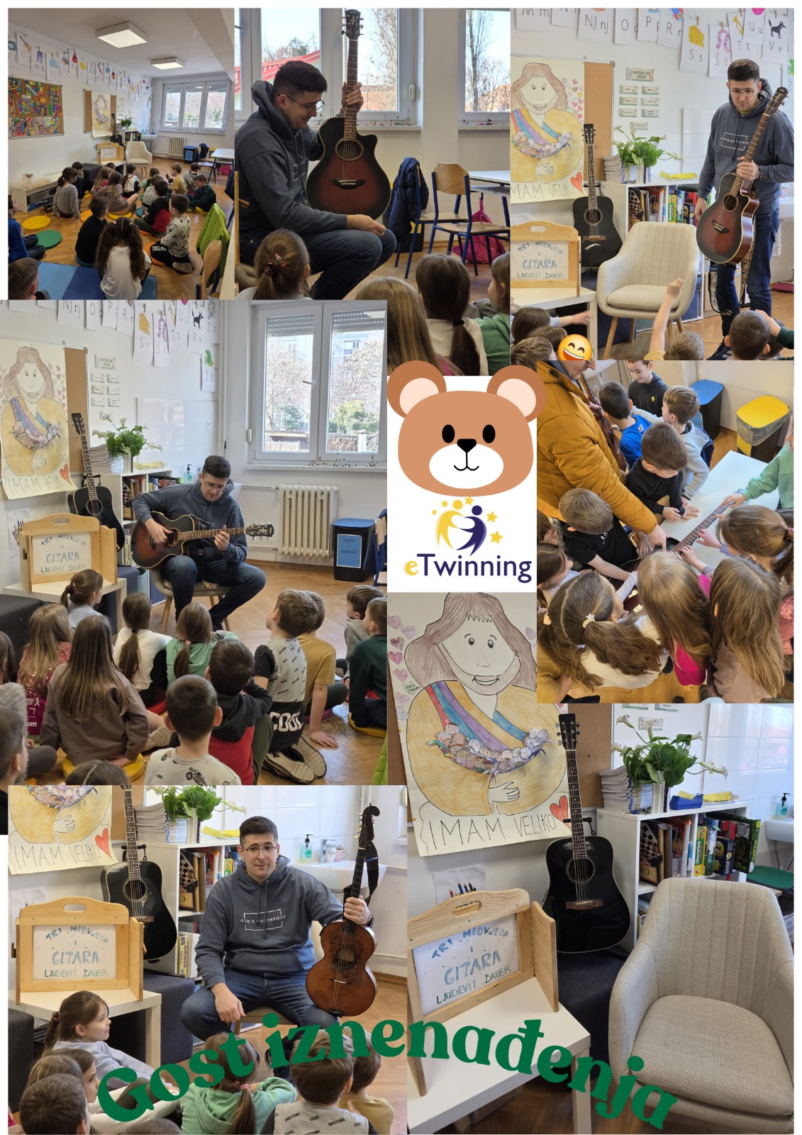 eTwinning projekt LektiGra: Ljudevit Bauer, Tri medvjeda i gitara