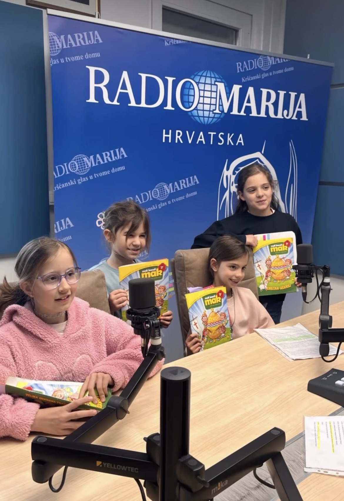Predstavljanje eTwinning projekta Terapeutsko čitanje na Radio Mariji